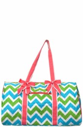 Quilted Duffle Bag- ZID2626/CORAL